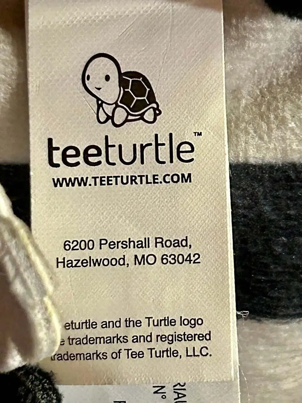 Rare TeeTurtle Axolotl Plush Black Grey Stripe Happy Reversible Stuffed plush